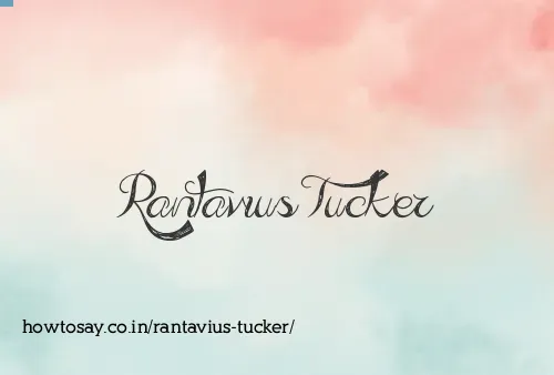 Rantavius Tucker