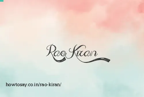 Rao Kiran