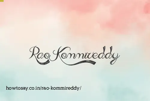 Rao Kommireddy