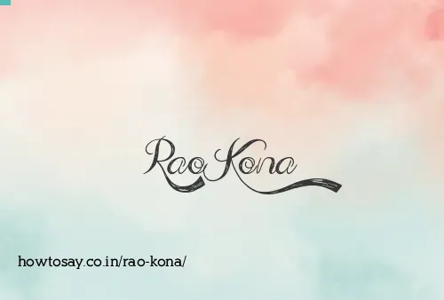 Rao Kona