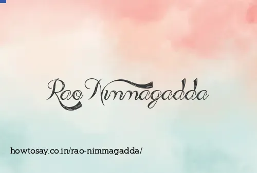 Rao Nimmagadda