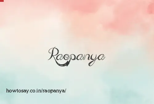 Raopanya
