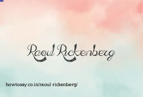 Raoul Rickenberg