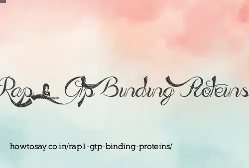 Rap1 Gtp Binding Proteins