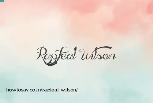 Rapfeal Wilson