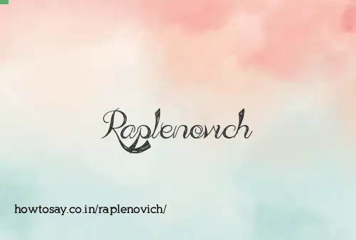 Raplenovich