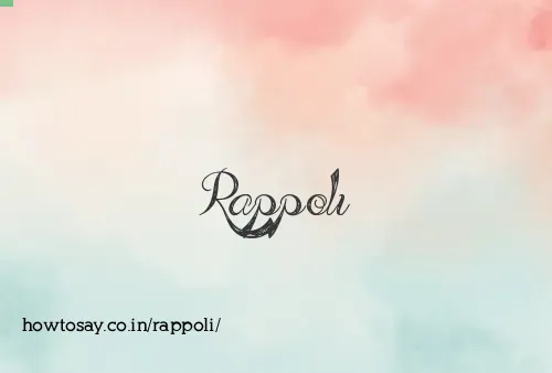 Rappoli