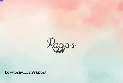 Rapps