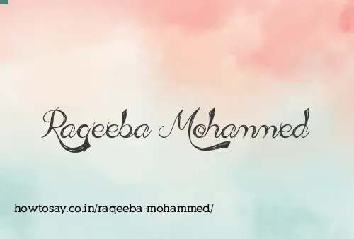 Raqeeba Mohammed