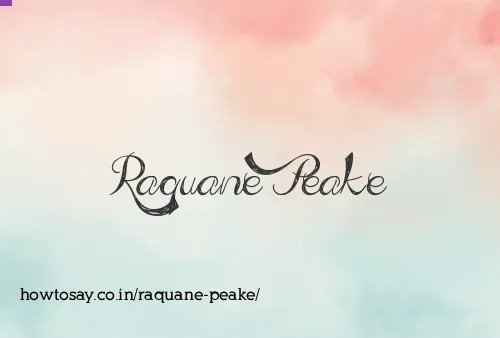 Raquane Peake