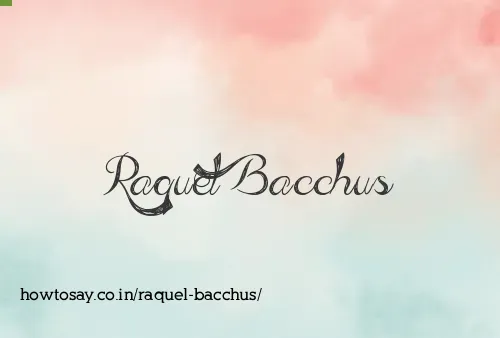 Raquel Bacchus