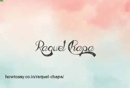 Raquel Chapa