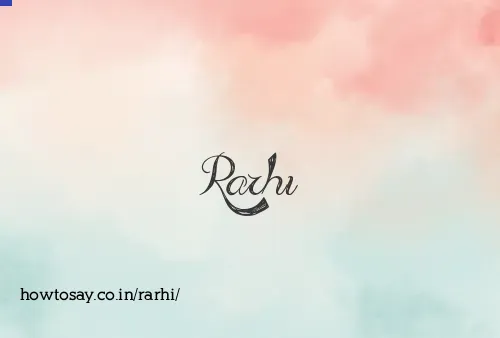 Rarhi