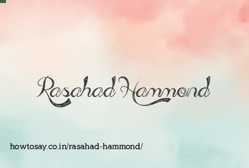 Rasahad Hammond