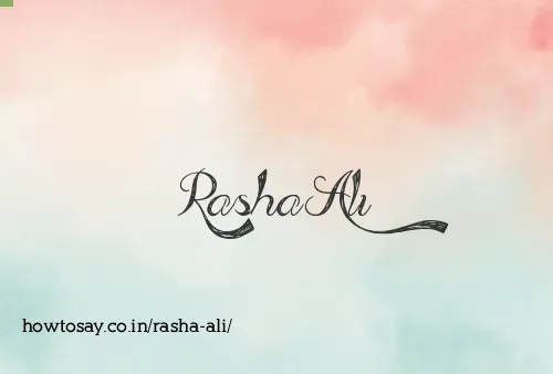 Rasha Ali