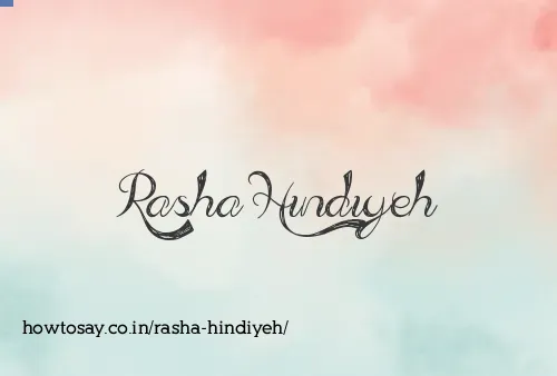 Rasha Hindiyeh