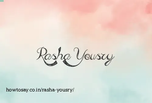 Rasha Yousry