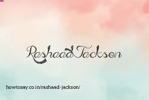 Rashaad Jackson