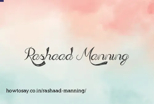 Rashaad Manning