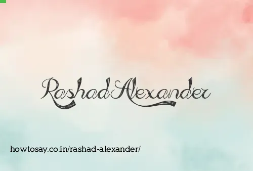 Rashad Alexander