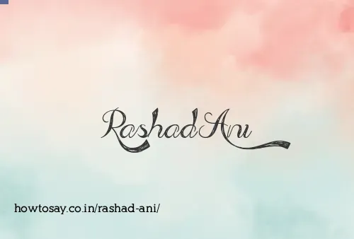 Rashad Ani