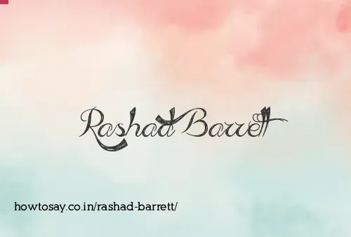 Rashad Barrett