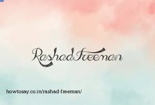 Rashad Freeman