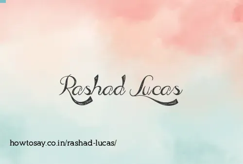Rashad Lucas