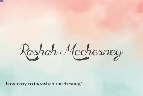 Rashah Mcchesney