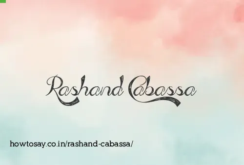 Rashand Cabassa