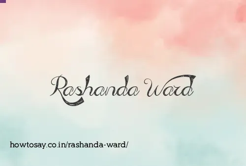Rashanda Ward