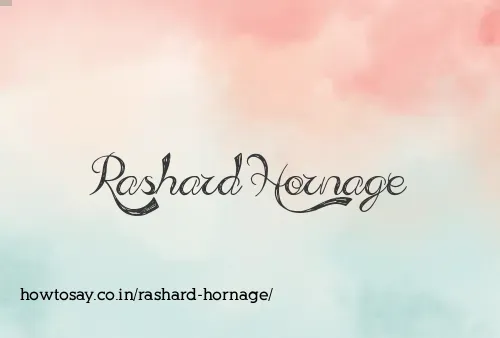 Rashard Hornage