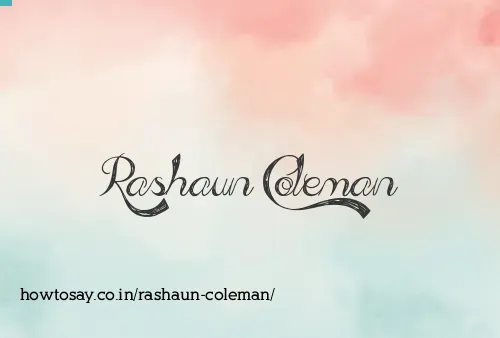 Rashaun Coleman