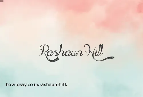 Rashaun Hill