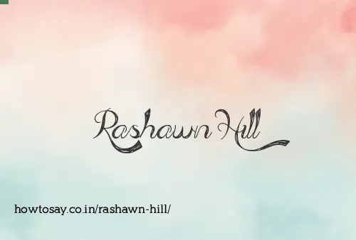 Rashawn Hill
