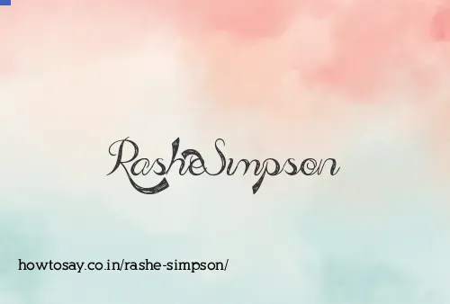 Rashe Simpson