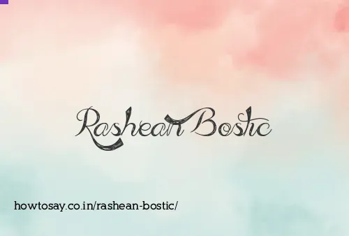 Rashean Bostic