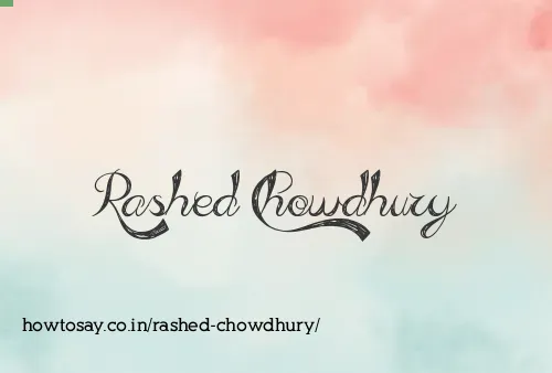 Rashed Chowdhury