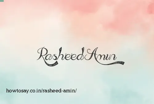 Rasheed Amin