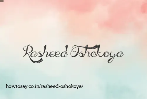 Rasheed Oshokoya