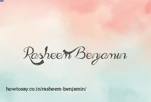 Rasheem Benjamin