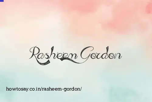 Rasheem Gordon