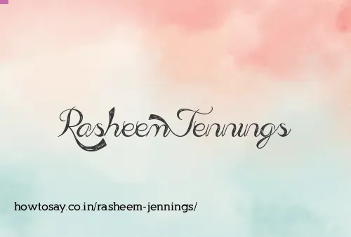 Rasheem Jennings