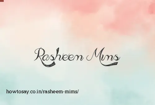 Rasheem Mims
