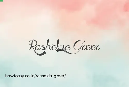 Rashekia Greer