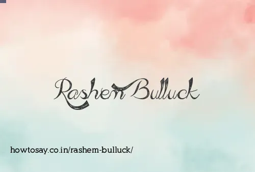 Rashem Bulluck