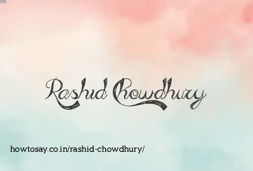 Rashid Chowdhury