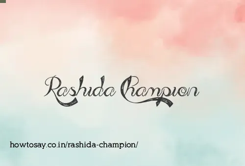 Rashida Champion