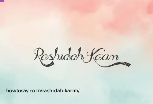 Rashidah Karim