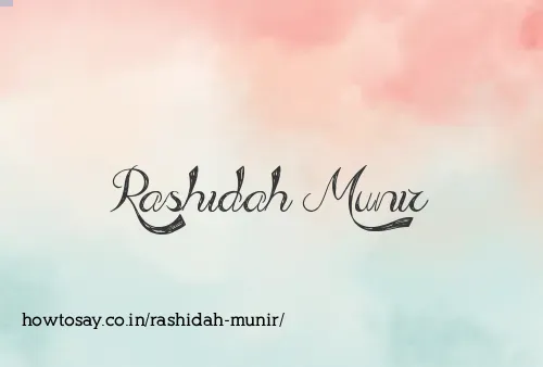 Rashidah Munir